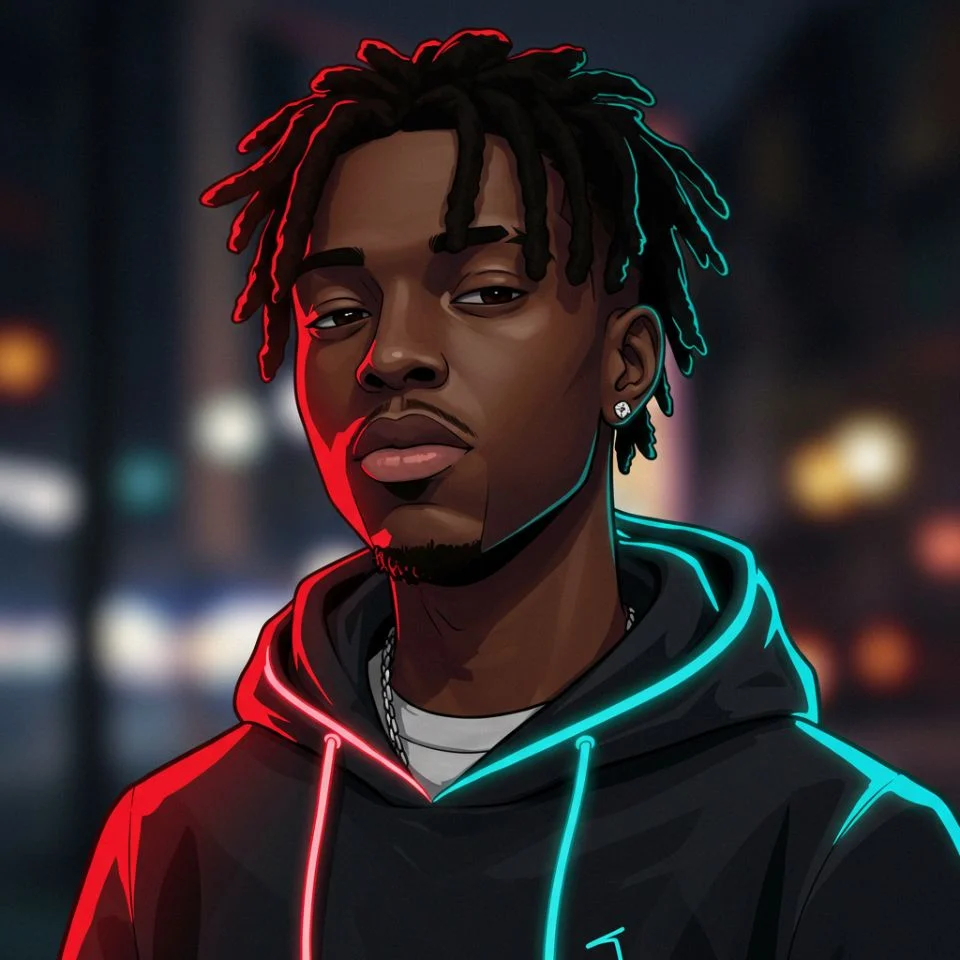 black-guy-pfp-cool Cool black guy PFP with streetwear style aesthetic