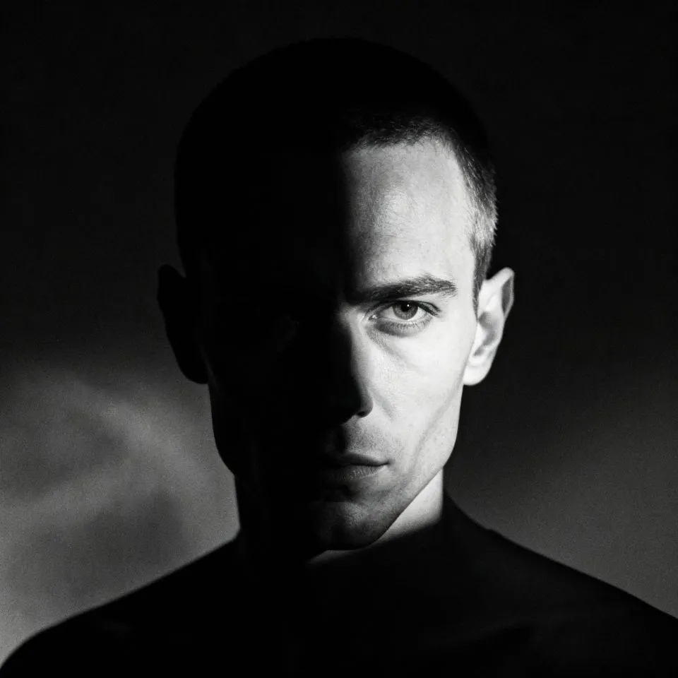 black-pfp-feature-noir-portrait Noir black portrait PFP — cinematic black & white profile image