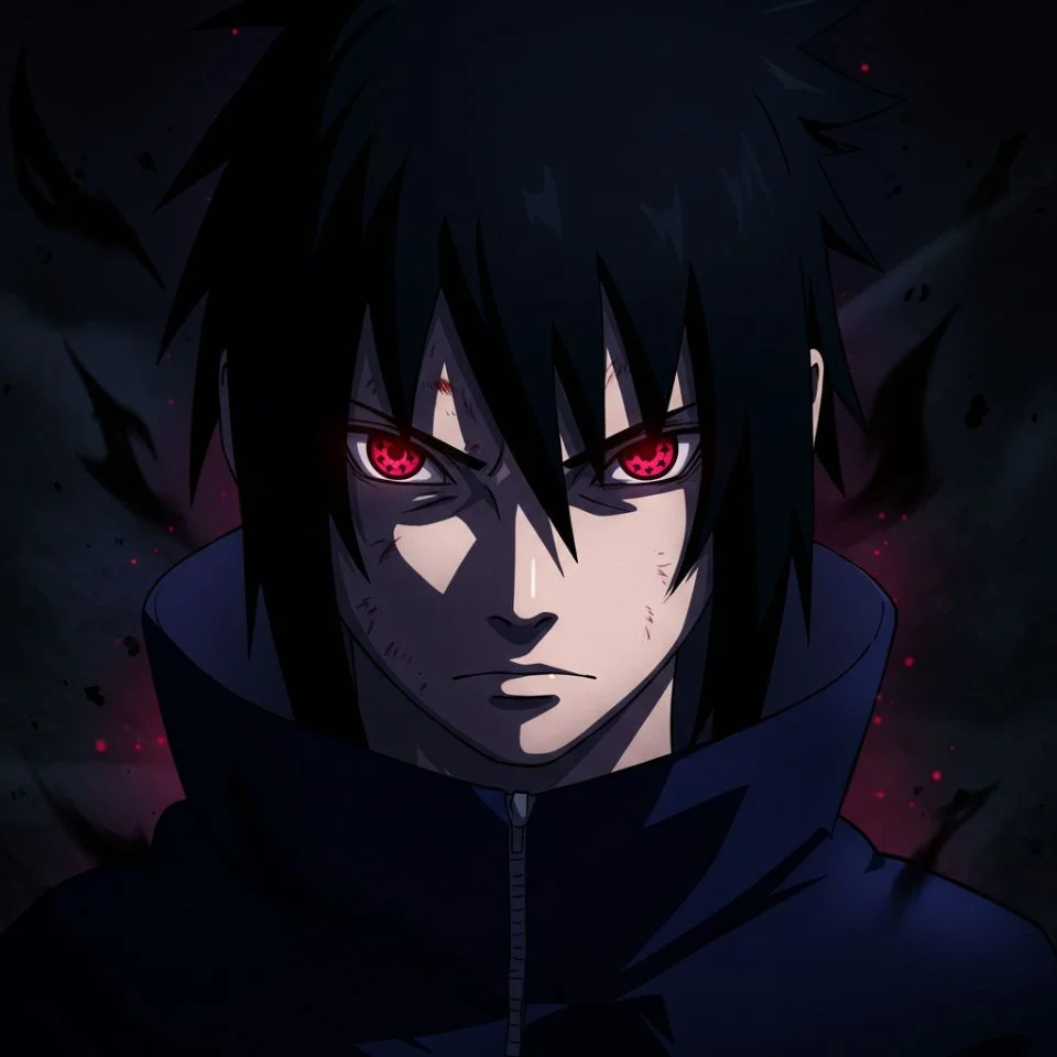 black-sasuke-pfp-4k Sasuke black PFP in 4K dark anime wallpaper