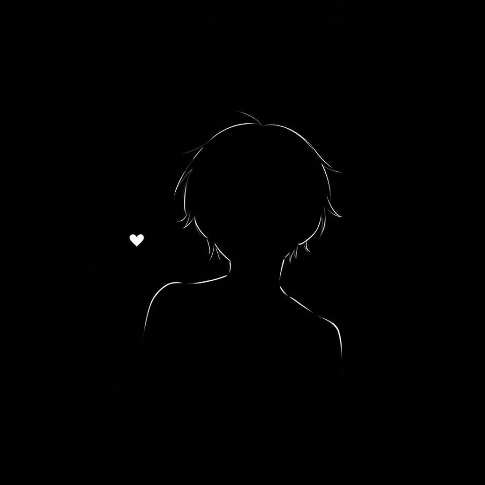 black-twitter-pfp-round Black Twitter PFP — dark minimalist icon for round frame