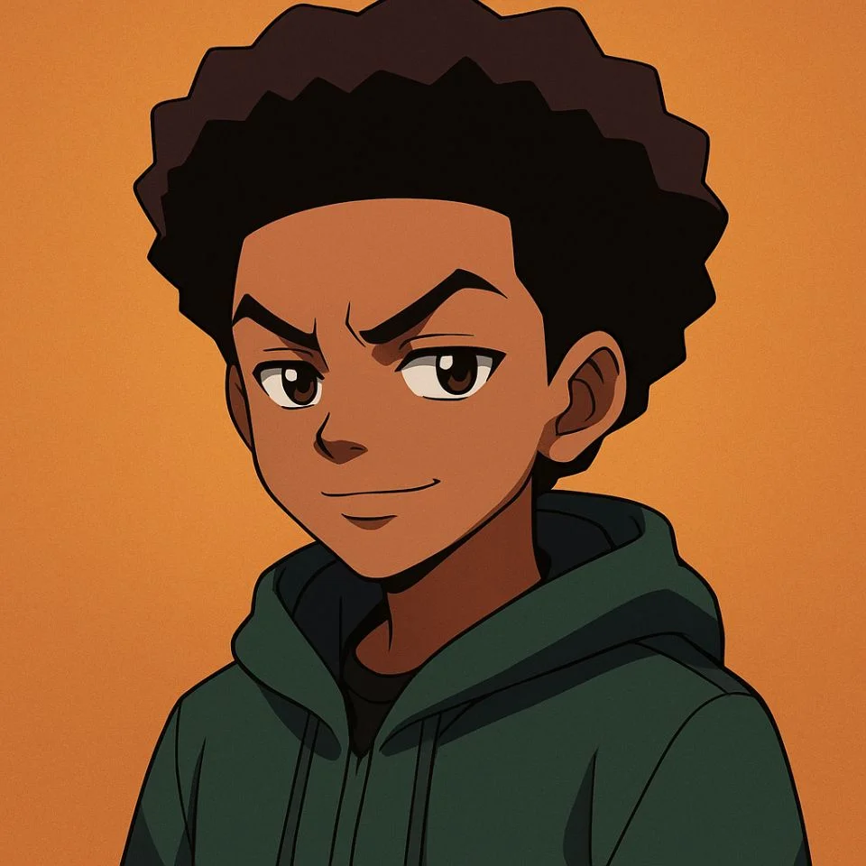 Custom anime-style Boondocks profile picture