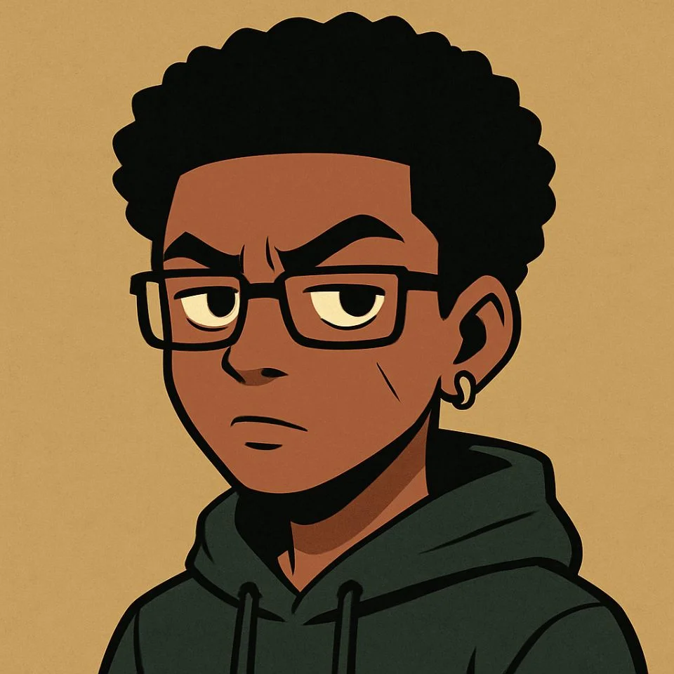Custom Boondocks portrait-style PFP with edits
