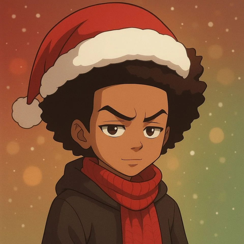 Boondocks Christmastime PFP—holiday theme