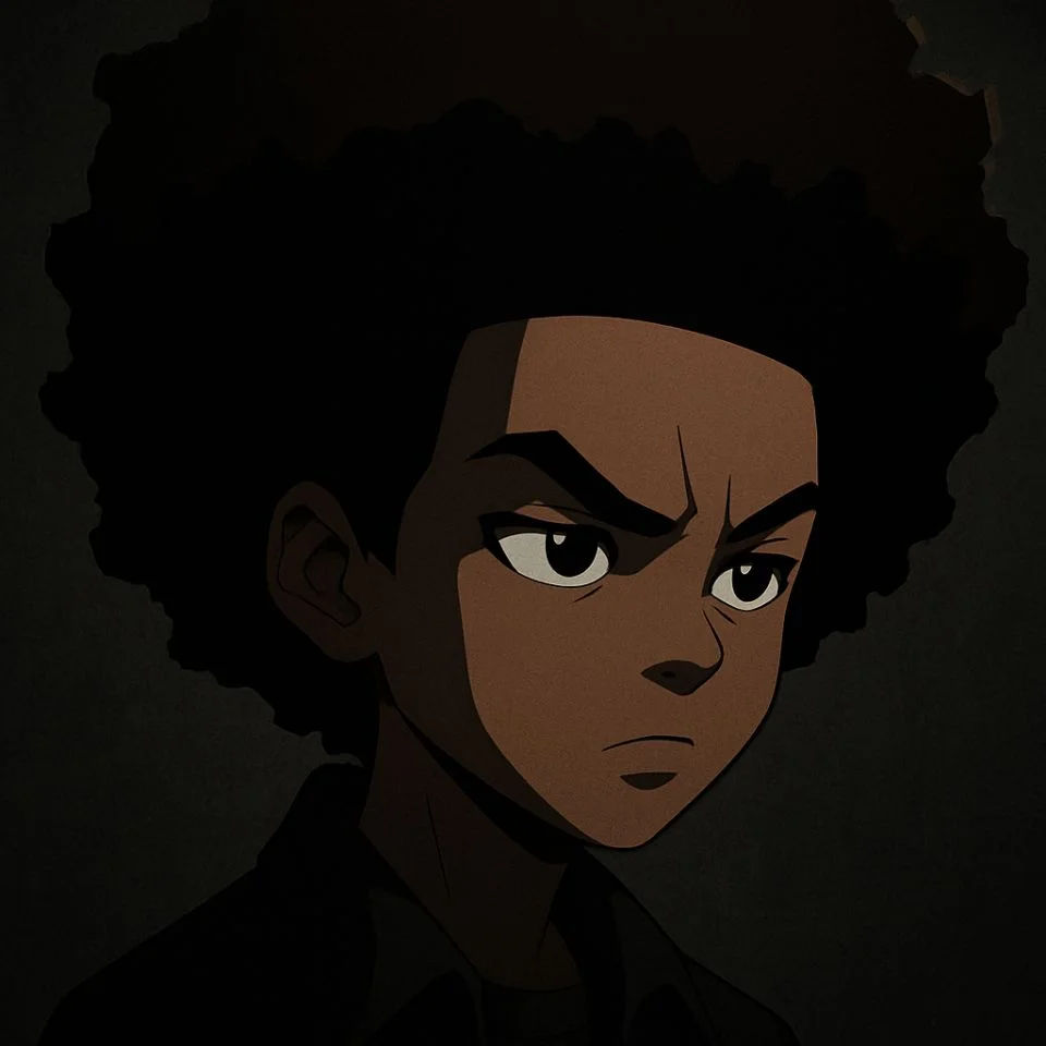 Huey Boondocks dark profile picture close-up