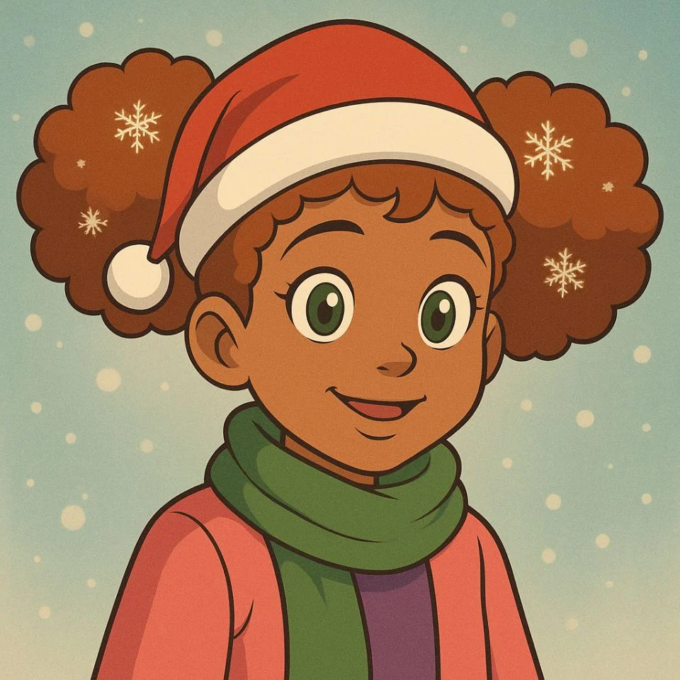 Jasmine Boondocks festive holiday profile icon