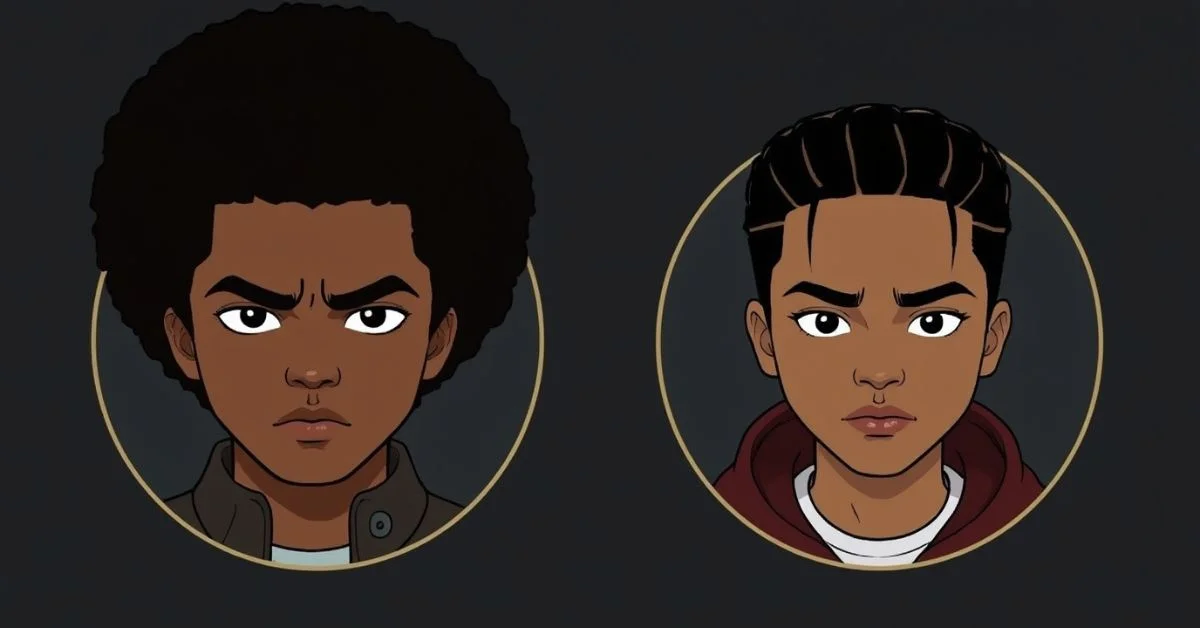 Boondocks PFP collection featuring Huey, Riley, aesthetic, dark, 4K, and custom avatars