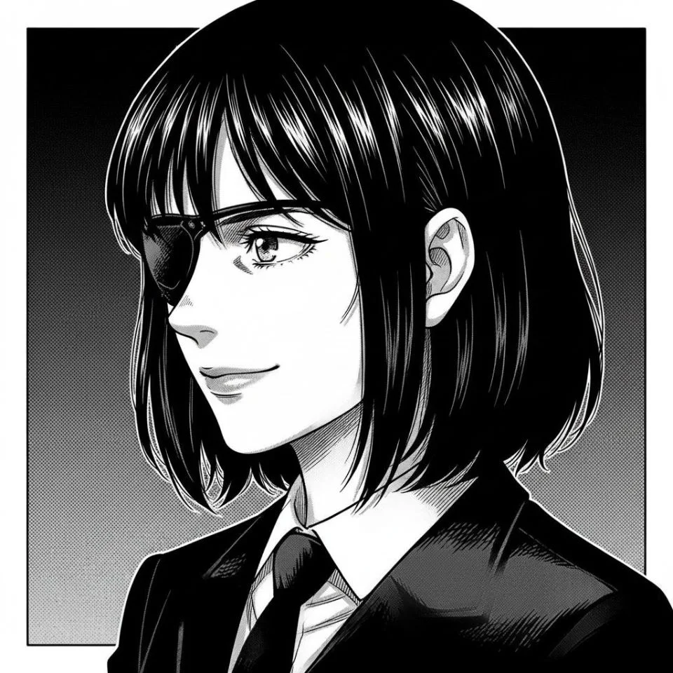 Himeno smiling manga panel PFP