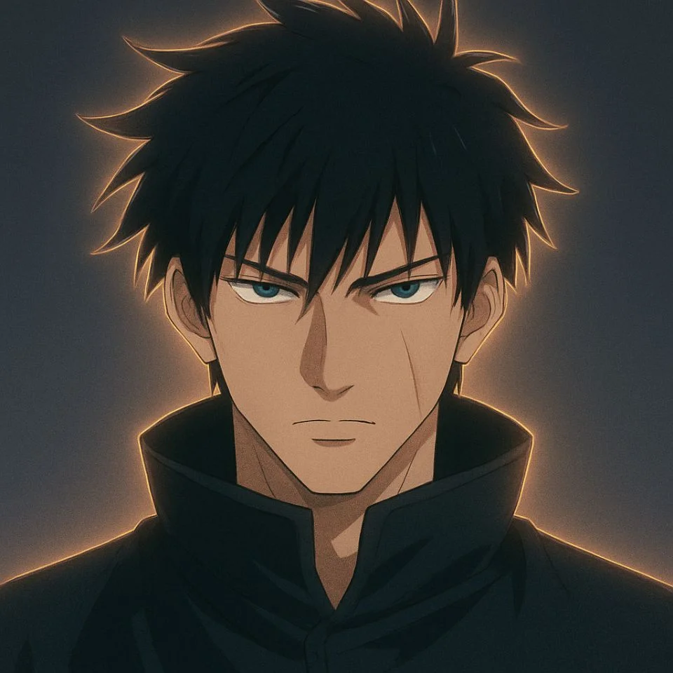 Toji aesthetic PFP with glow effect