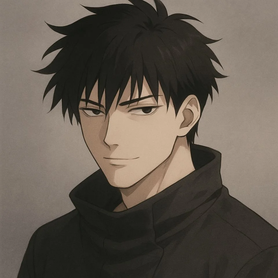 Toji aesthetic PFP with soft shadows