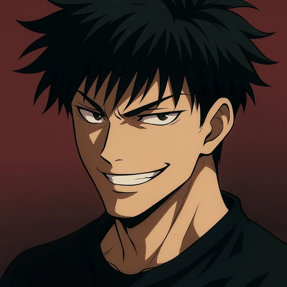 Toji anime smirk close-up PFP