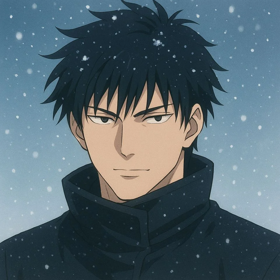 Toji Christmas PFP with snow effects