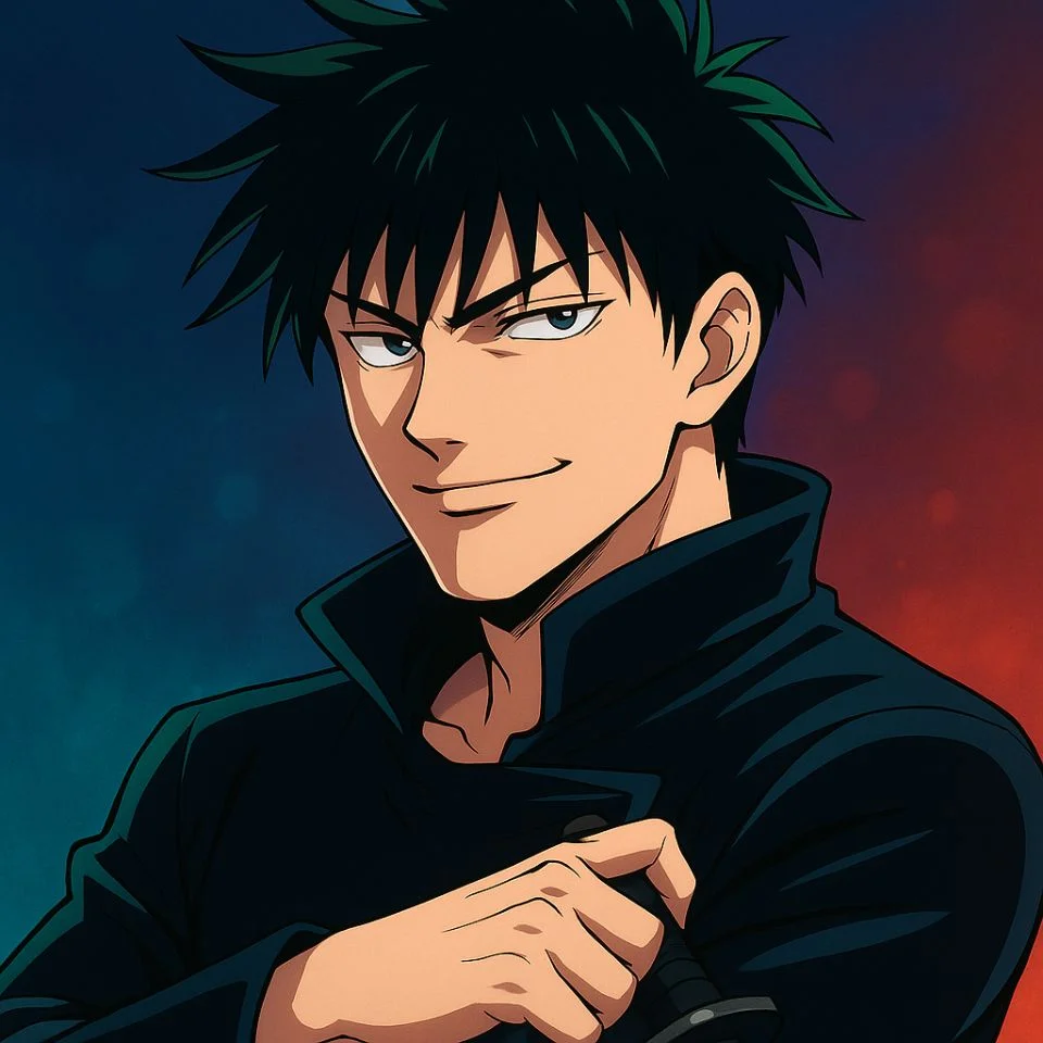 Toji anime colored PFP with expressive pose