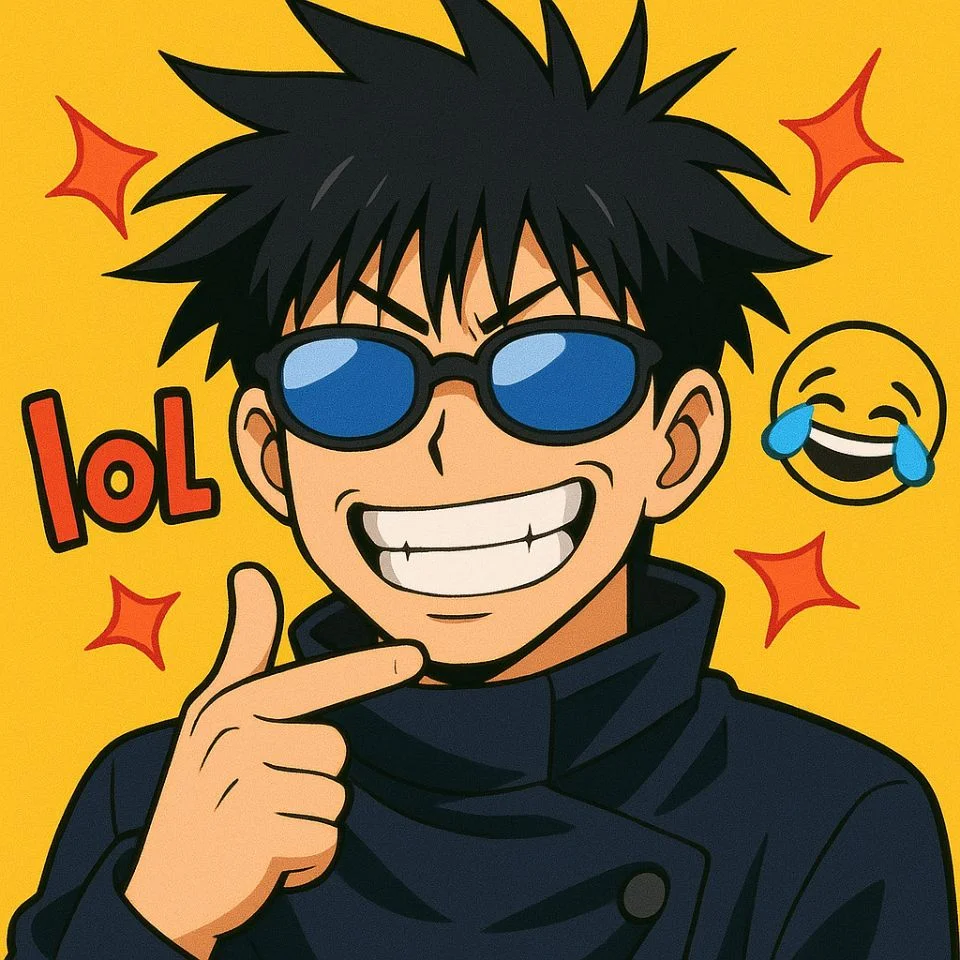 Funny Toji PFP parody / meme style