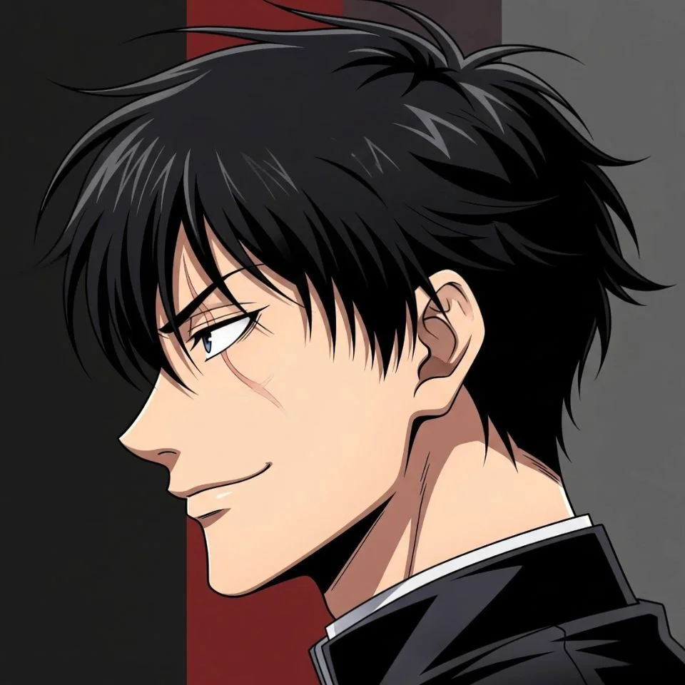 Hot anime-style Toji PFP with sharp features