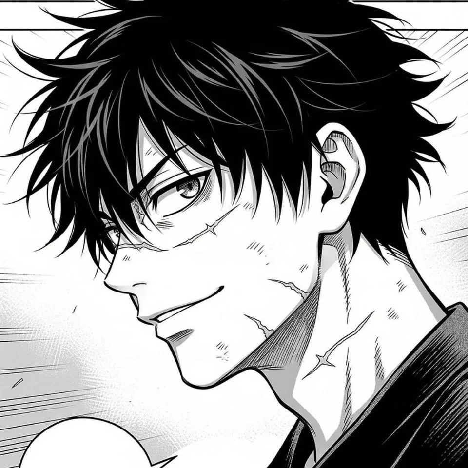 Hot Toji manga panel with stylish aura