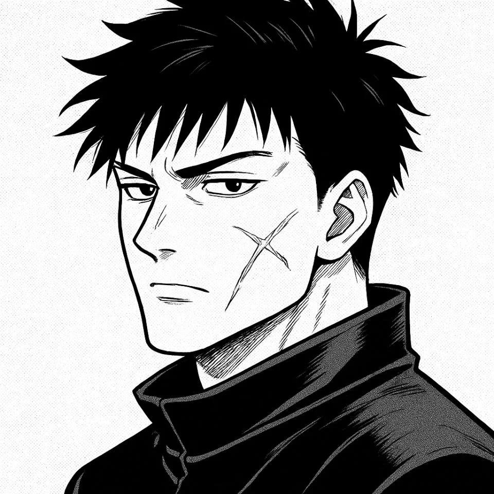 Classic Toji manga panel profile picture