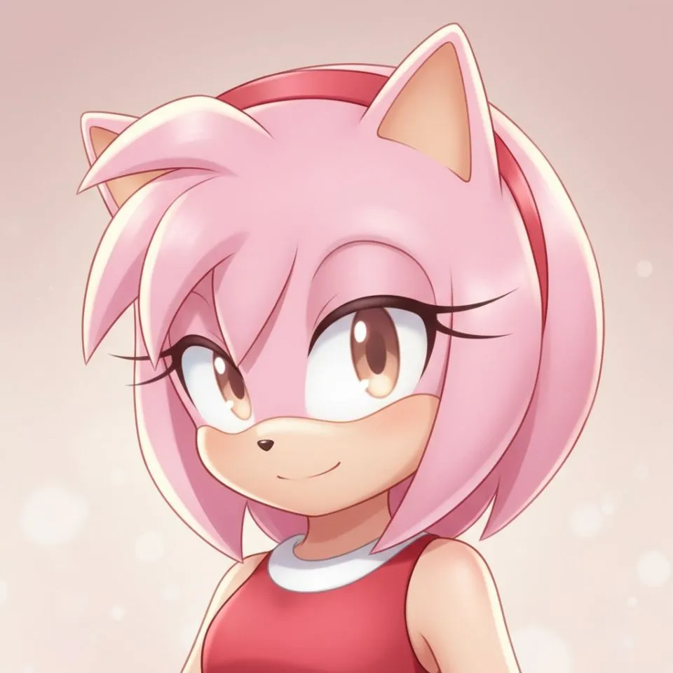 Soft pink aesthetic Amy Rose profile picture.