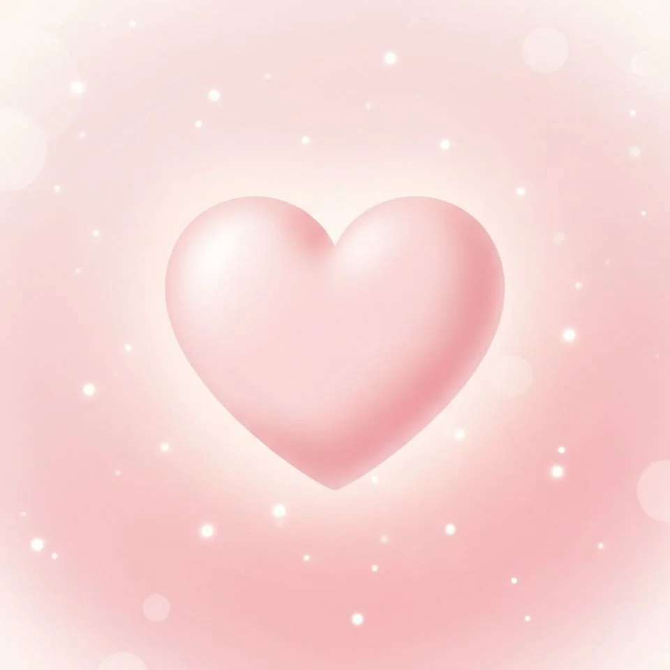 aesthetic-heart-pfp-pastel-glow Pastel pink aesthetic heart PFP with soft glow