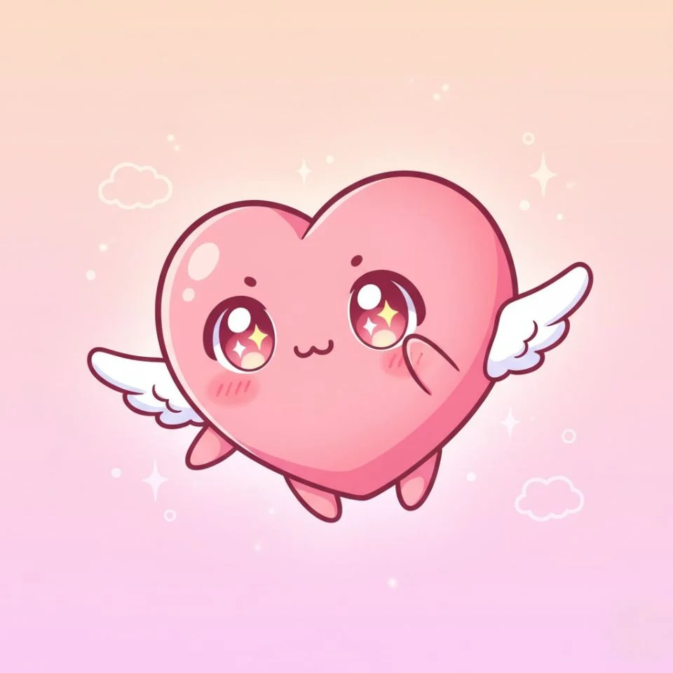 anime-heart-pfp-chibi-cute Chibi anime heart PFP cute design