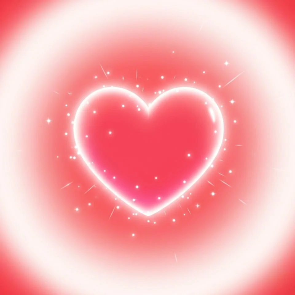 anime-heart-pfp-glow-art Anime heart glowing icon with expressive pose