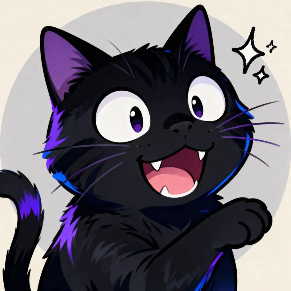 black-cat-pfp-funny-meme funny black cat meme face playful pfp