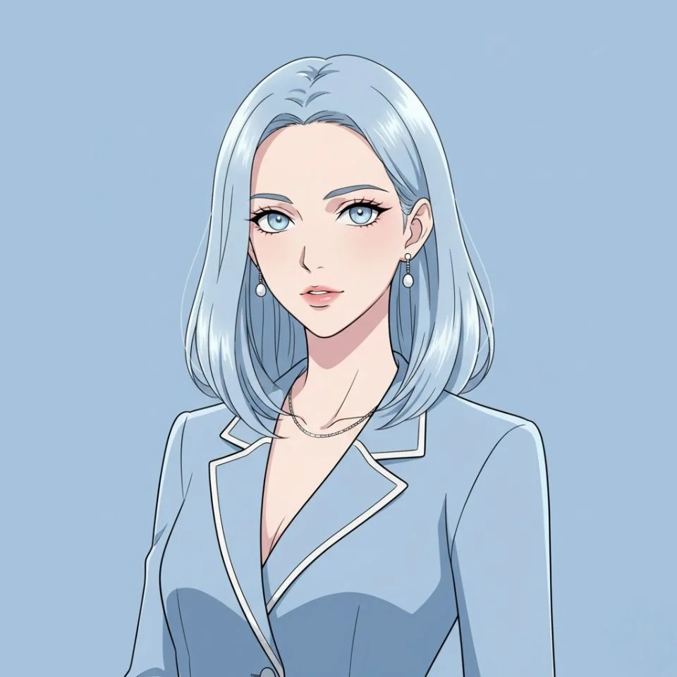 blue-aesthetic-pfp-girl Aesthetic blue girl PFP with dreamy eyes and soft background.