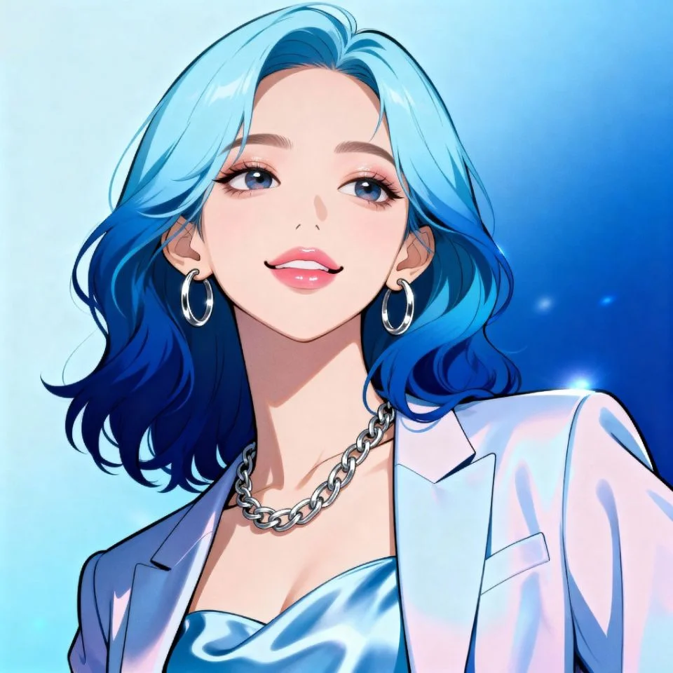 blue-aesthetic-pfp-gradient Gradient blue aesthetic PFP with smooth light transitions.