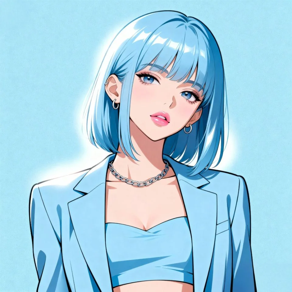 blue-aesthetic-pfp-pastel Blue aesthetic PFP with pastel background and soft glow.
