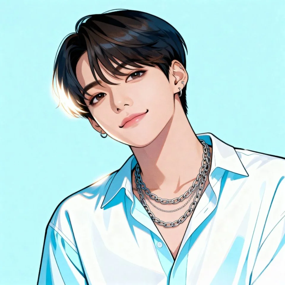 blue-pfp-boy-soft Soft blue boy PFP with dreamy look and smooth background.