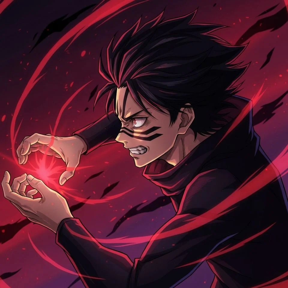 Choso anime PFP dynamic action pose from battle scene