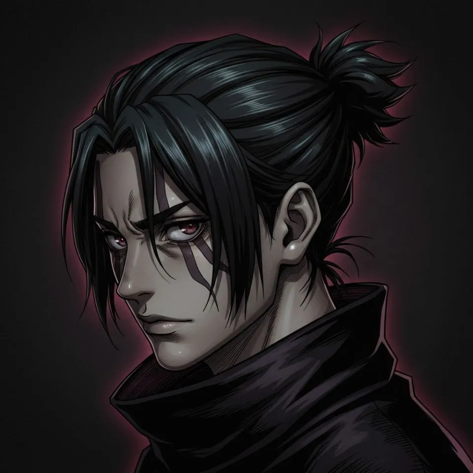 Choso dark aesthetic PFP — moody manga close-up