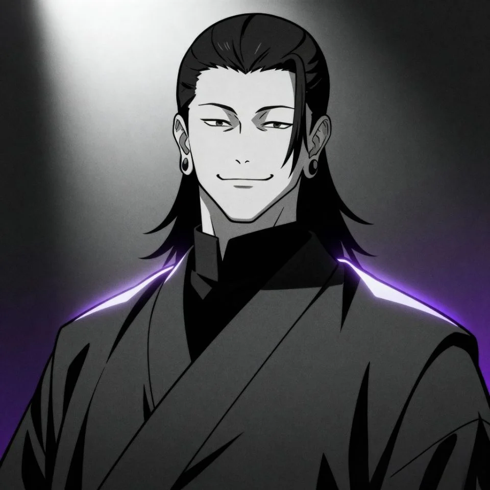 Cool Geto PFP with smirk and stylish pose.