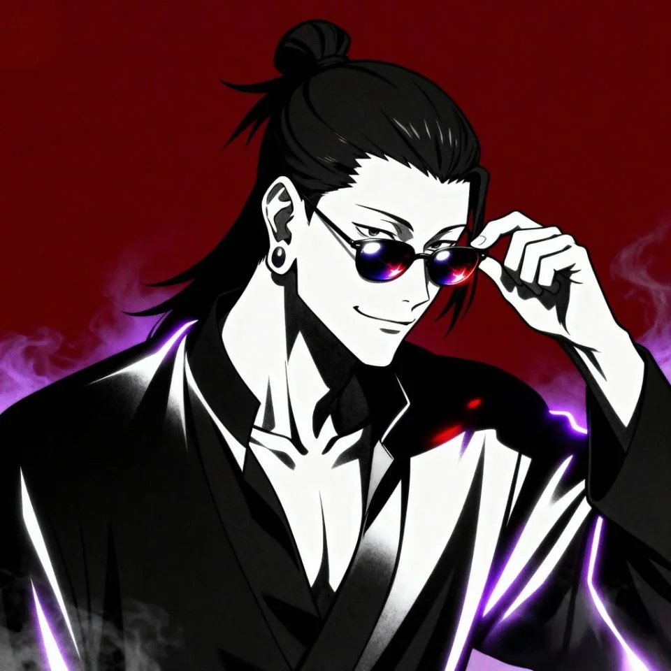 Geto PFP wearing sunglasses bold pose.