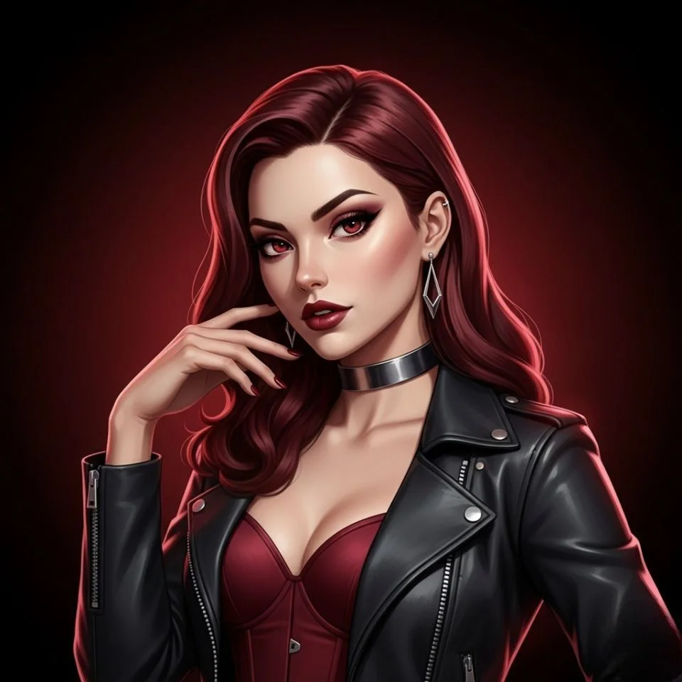 Red and black villain aesthetic PFP