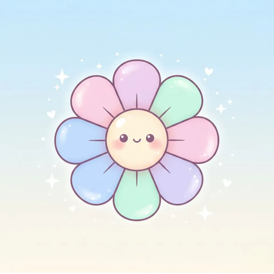 flower-pfp-feature-cute Cute flower PFP — kawaii floral icon with playful style