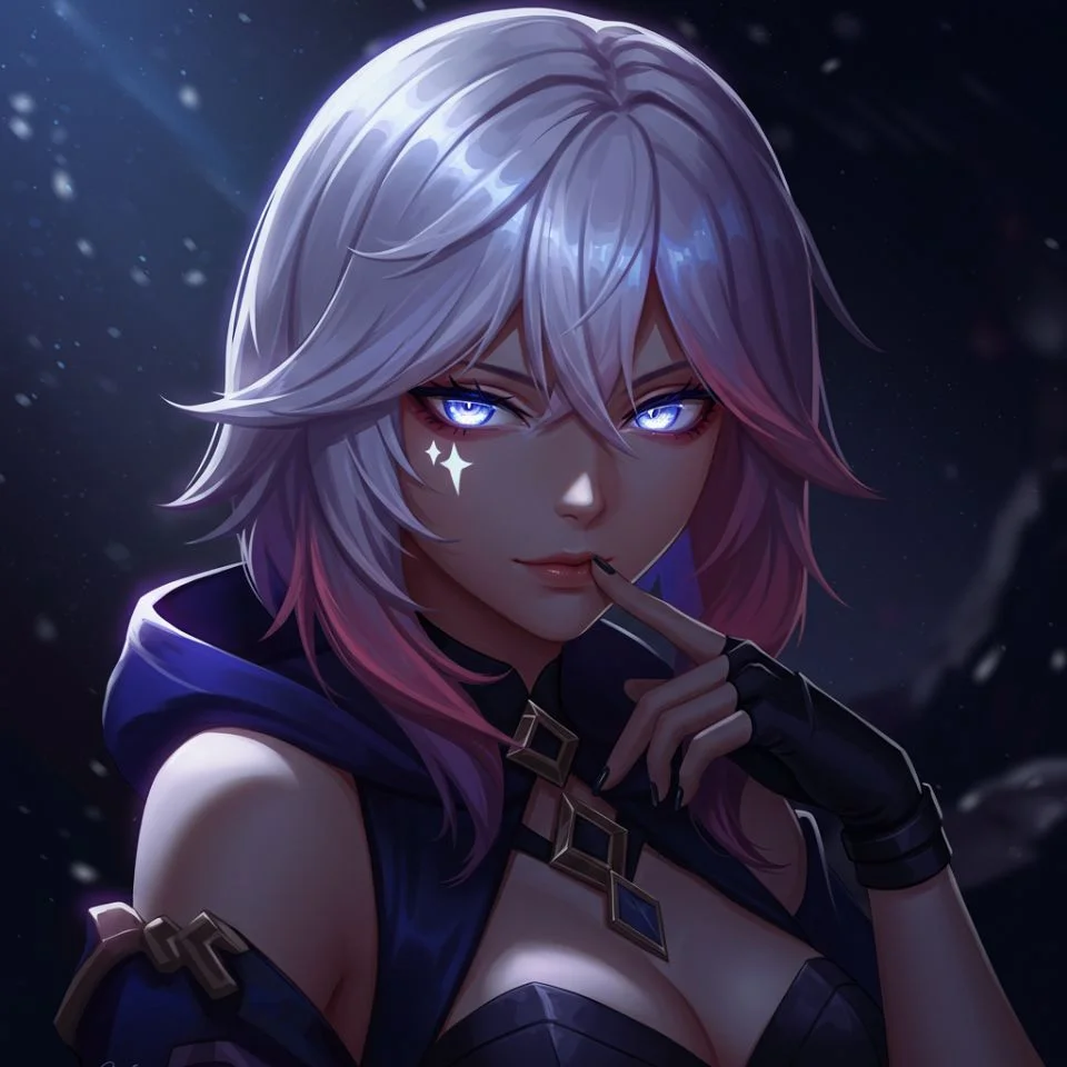 Hot dark Furina PFP with striking pose