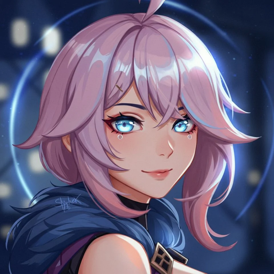 Aesthetic hot Furina PFP glowing aura