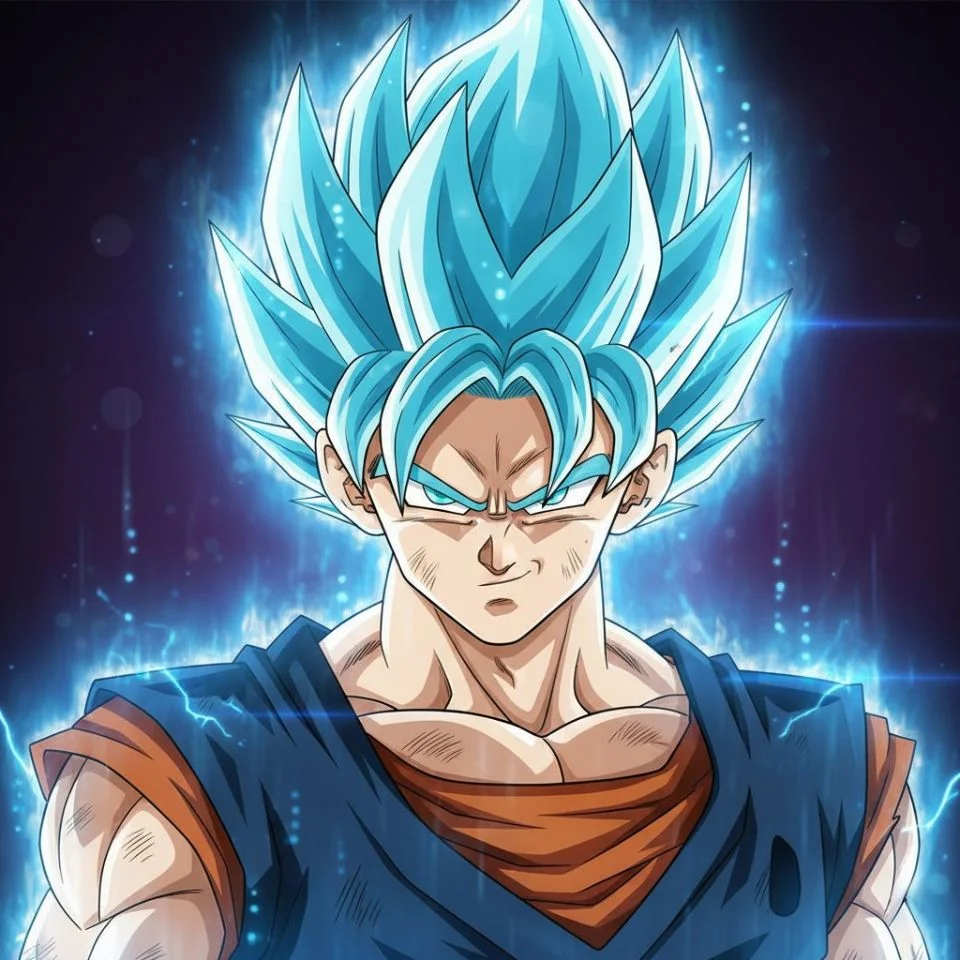 future-gohan-pfp-blue-aura Future Gohan Super Saiyan blue aura portrait