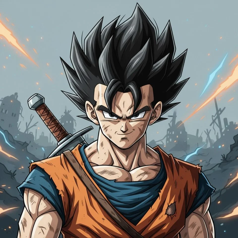 future-gohan-pfp-fanart Future Gohan fan art PFP digital illustration