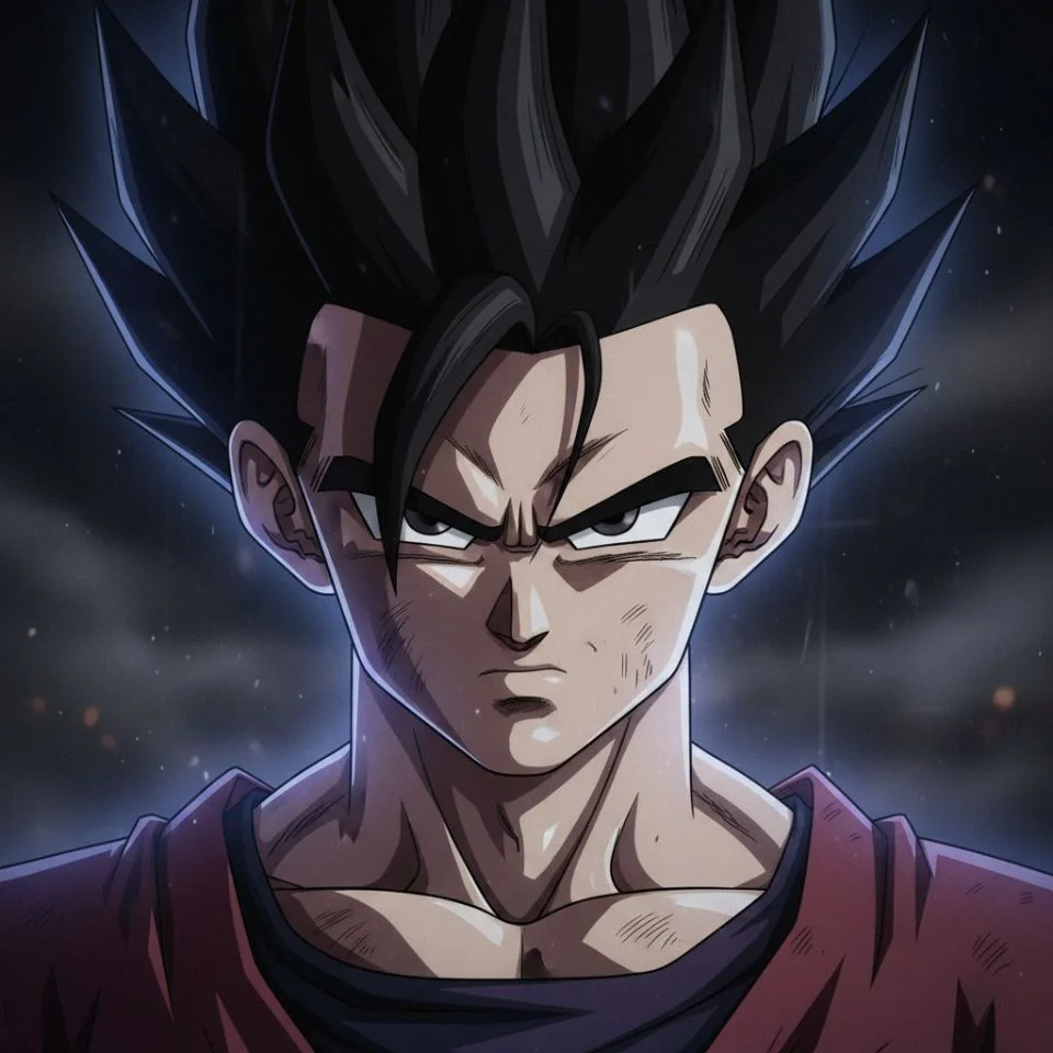 gohan-pfp-aesthetic-dark Dark aesthetic Gohan PFP with moody shadows