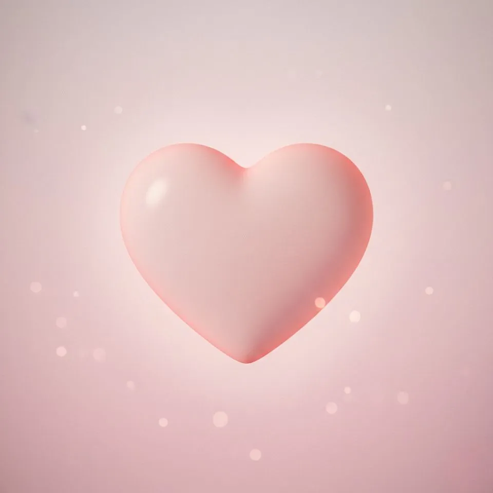 heart-pfp-feature-pink-aesthetic Aesthetic pink heart profile picture with soft pastel glow