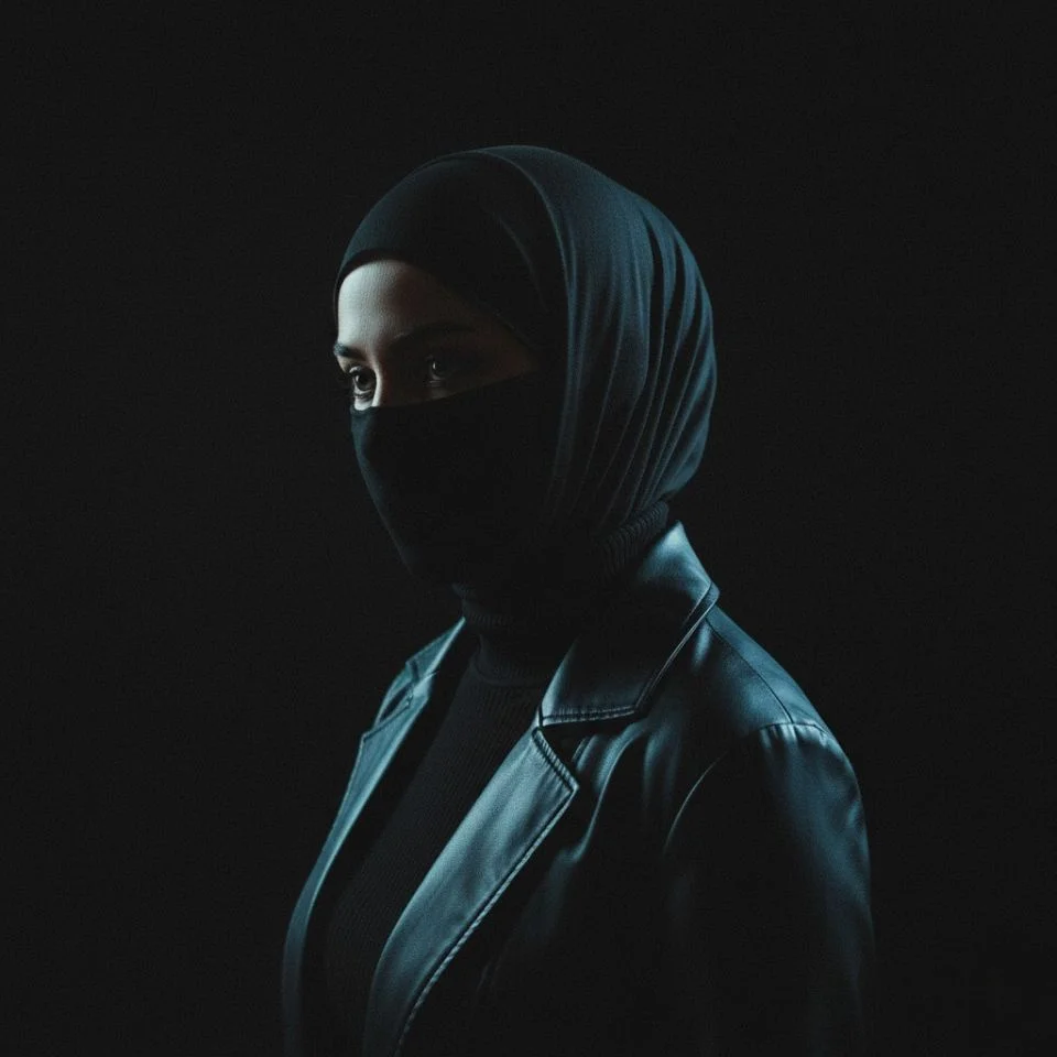 hijab-dp-anonymous-black Anonymous Hijab DP — black outfit low light portrait