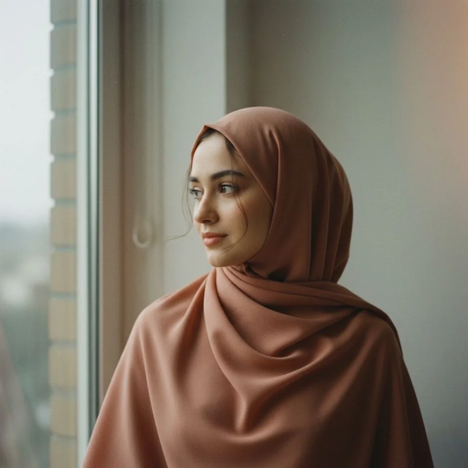 hijab-dp-feature-aesthetic Featured Hijab DP — aesthetic film grain, muted palette