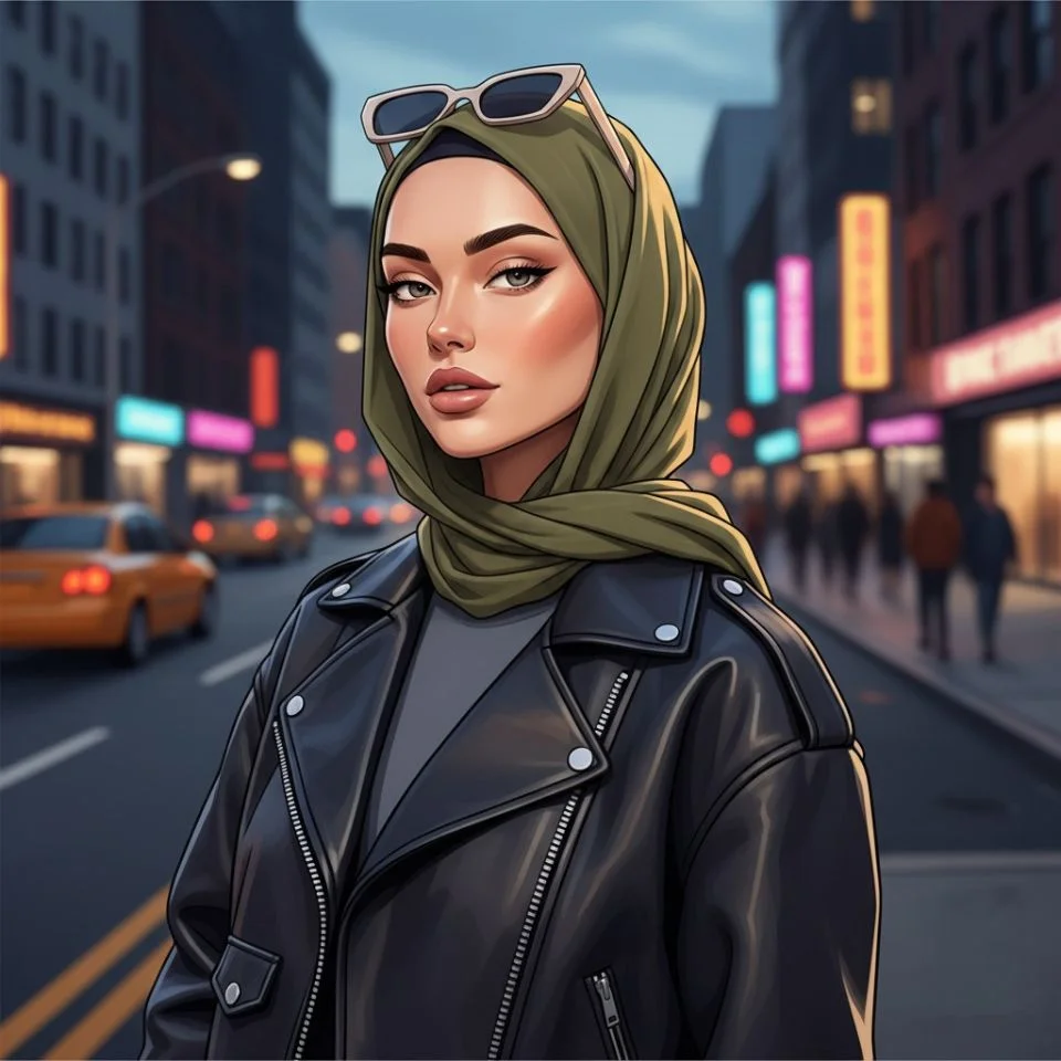 hijab-dp-instagram-vibe Hijab DP for Instagram — urban vibe portrait