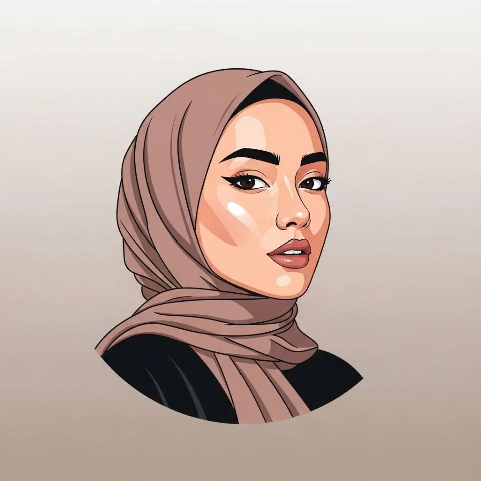 hijab-dp-whatsapp-minimal Hijab DP for WhatsApp — minimal background portrait