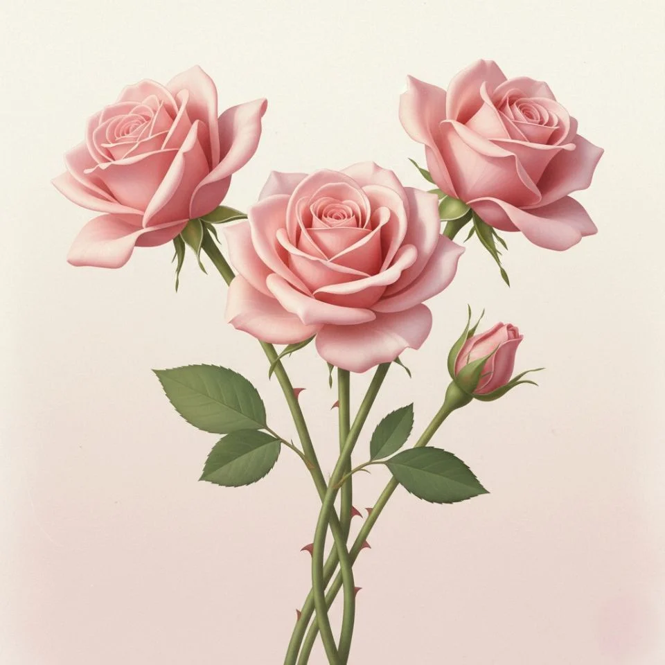 pink-flower-pfp-collage pastel pink floral collage PFP multiple roses composition