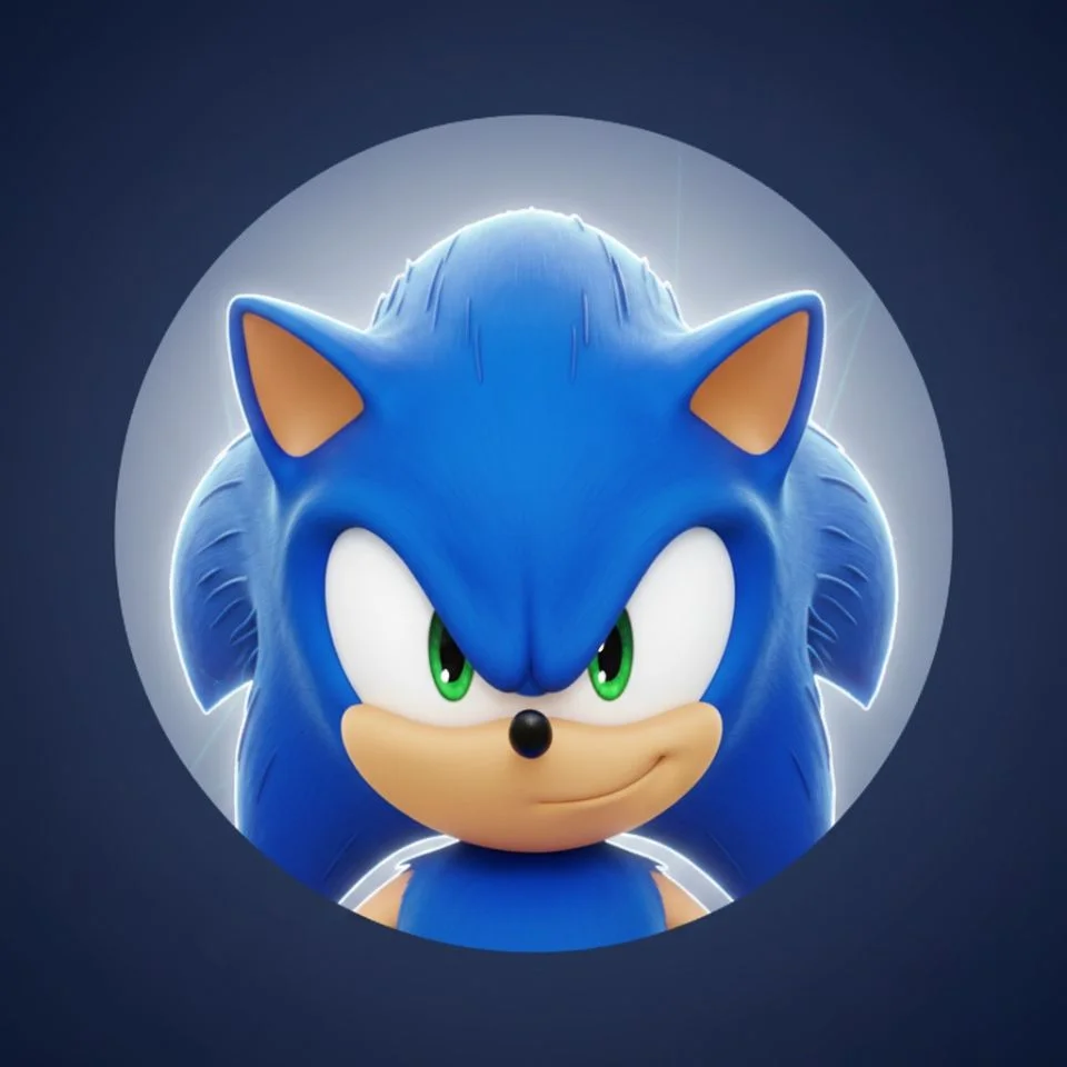 Sonic Discord-ready PFP — circular crop friendly, strong contrast