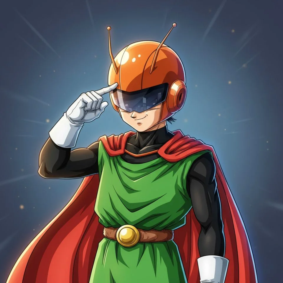 teen-gohan-pfp-great-saiyaman Teen Gohan PFP Great Saiyaman helmet pose