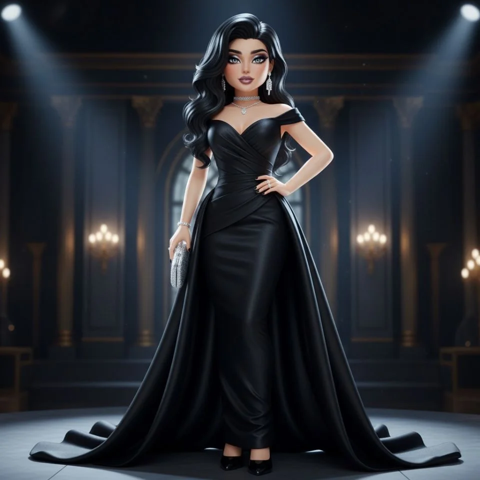 Midnight glam Dress to Impress avatar look