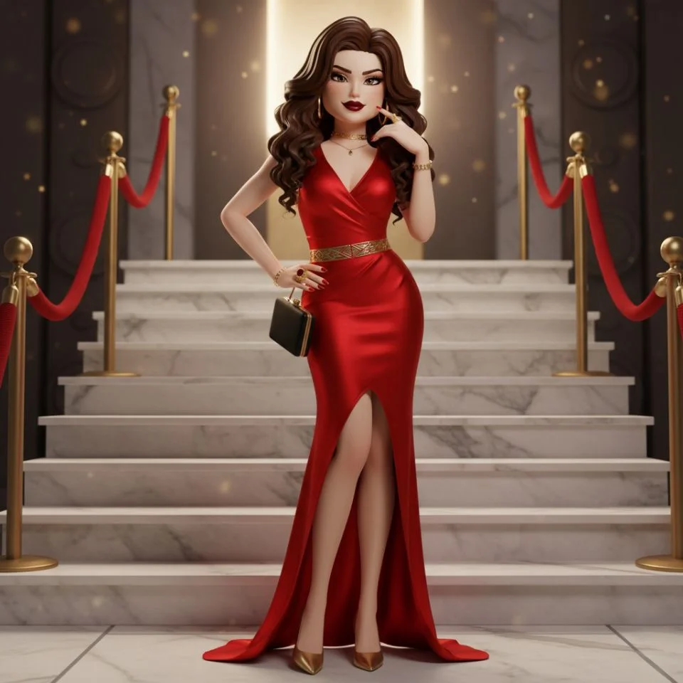 Confident pose 28 Dress to Impress makeup look